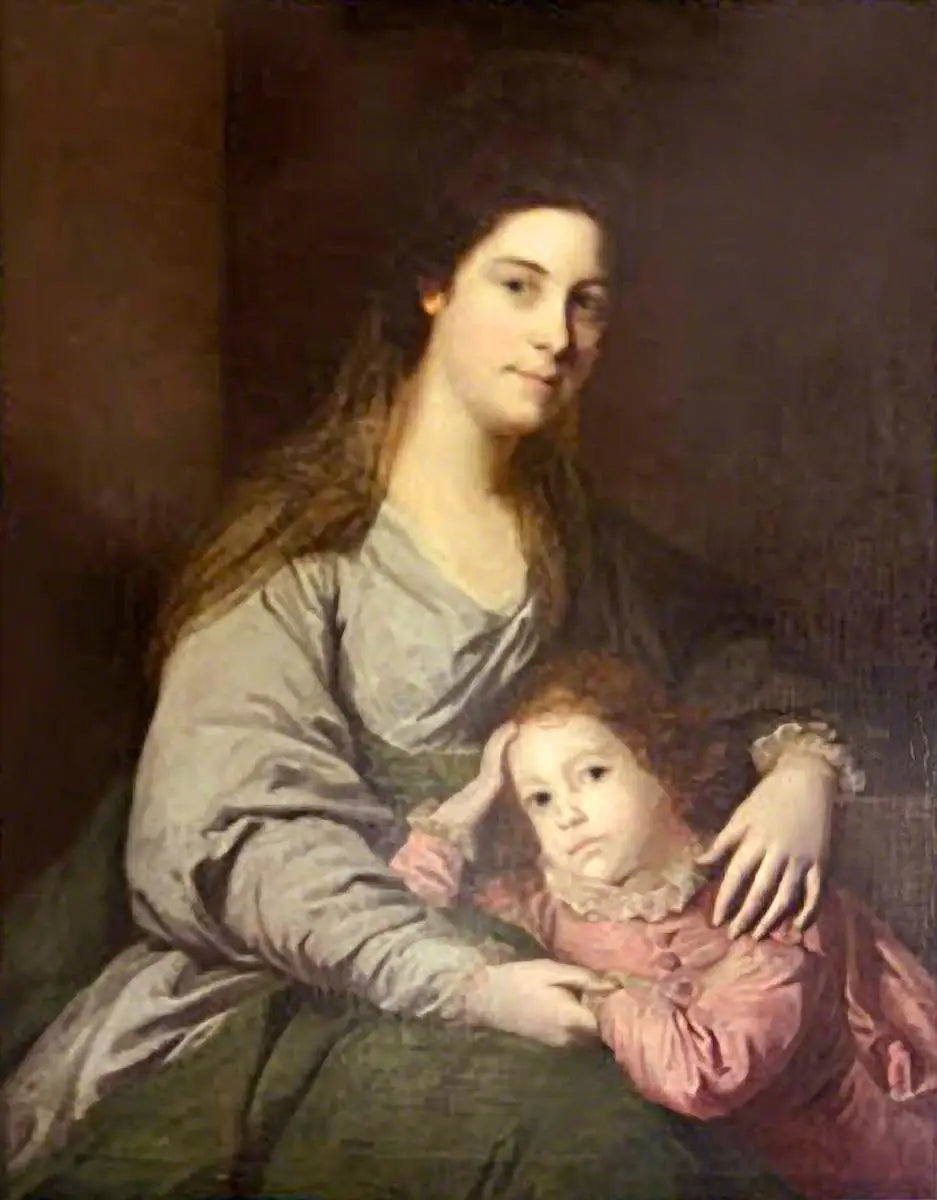 Lady Lepell Phipps (1723–1780) et son fils Charles (?) (1753–1786) - Joshua Reynolds - Alpha Reproduction