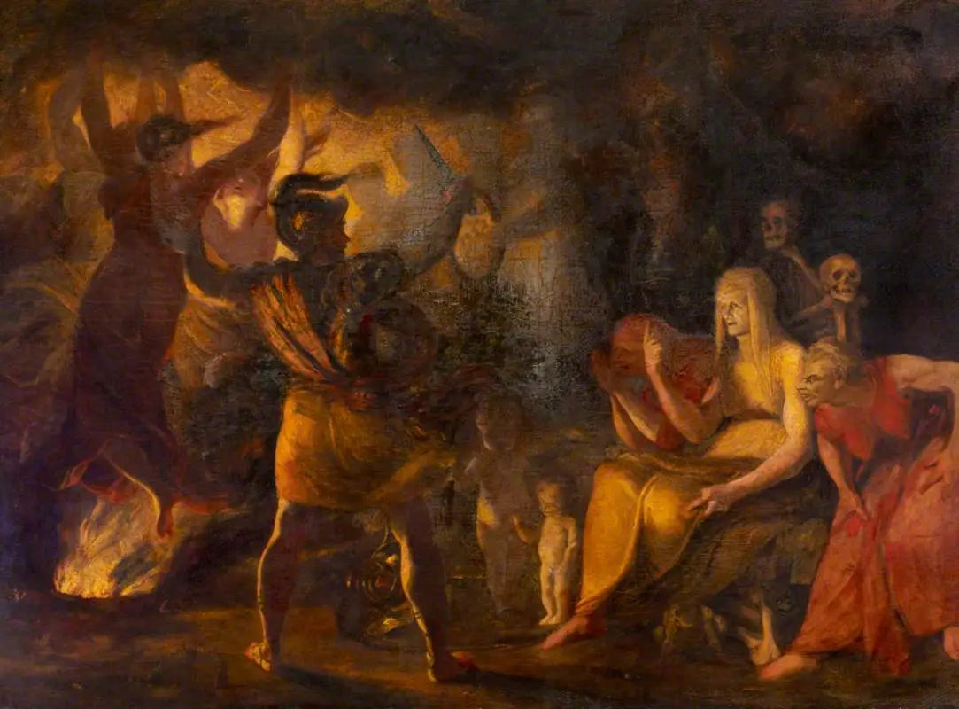 Macbeth et les sorcières (extrait de « Macbeth » de William Shakespeare) (inachevé) - Joshua Reynolds - Alpha
