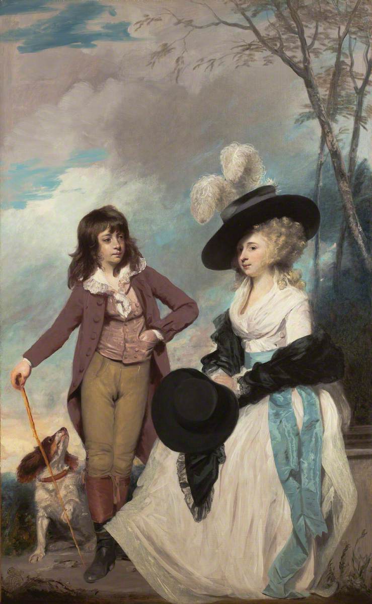Maria Marow Gideon et son frère, William - Joshua Reynolds