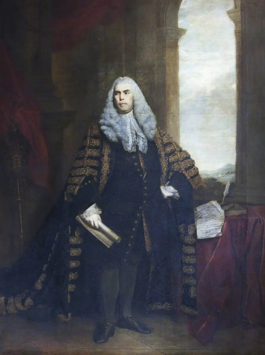 L’honorable Sir John Cust 3e baronnet de Pinchbeck et 6e baronnet de Humby (1718-1770) en tenue de président - Joshua