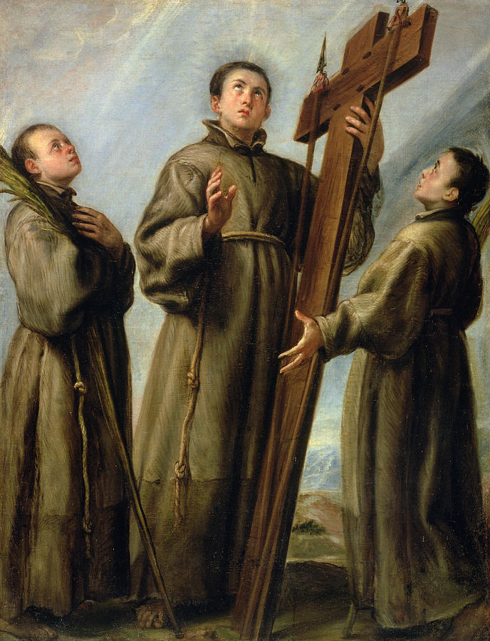 Trois martyrs franciscains au Japon - Juan Carreño de Miranda