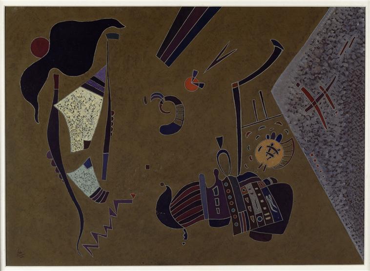 Reproduction du tableau « Le Petit Rond rouge - Vassily Kandinsky » par Alpha Reproduction en peinture à l’huile