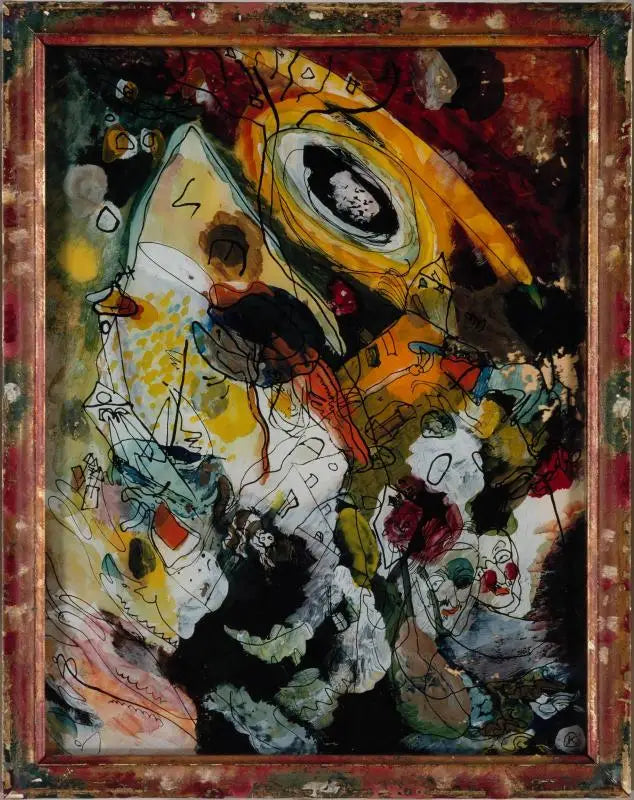 Reproduction du tableau « Avec pince-nez - Vassily Kandinsky » par Alpha Reproduction en peinture à l’huile