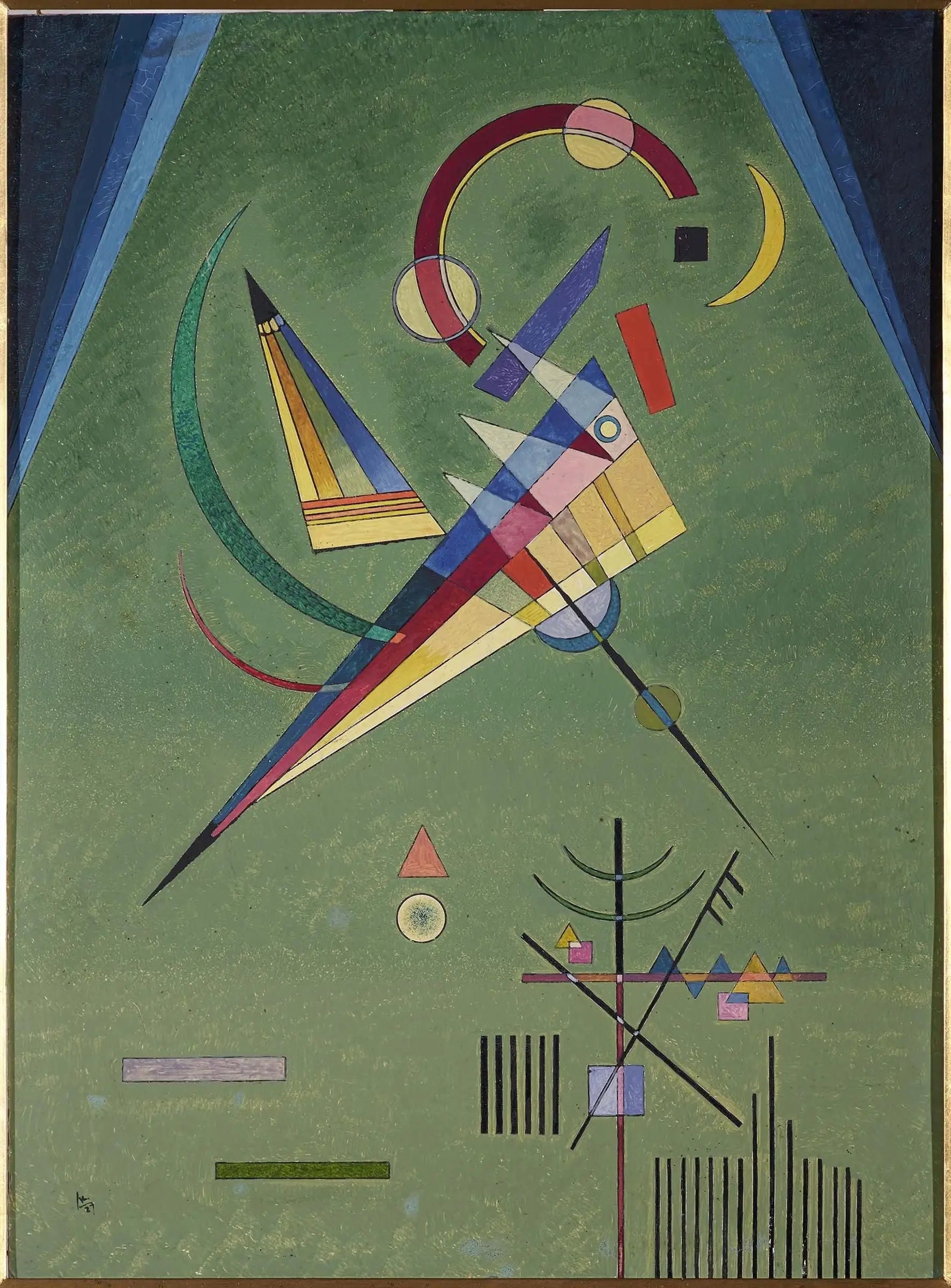 Reproduction du tableau « Gratuit - Vassily Kandinsky » par Alpha Reproduction en peinture à l’huile