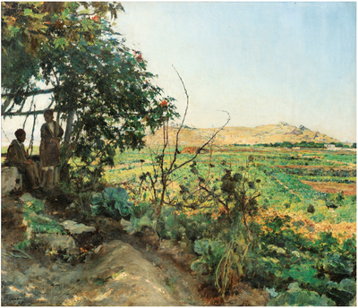 Paysage des abords de Tunis - Émile Friant