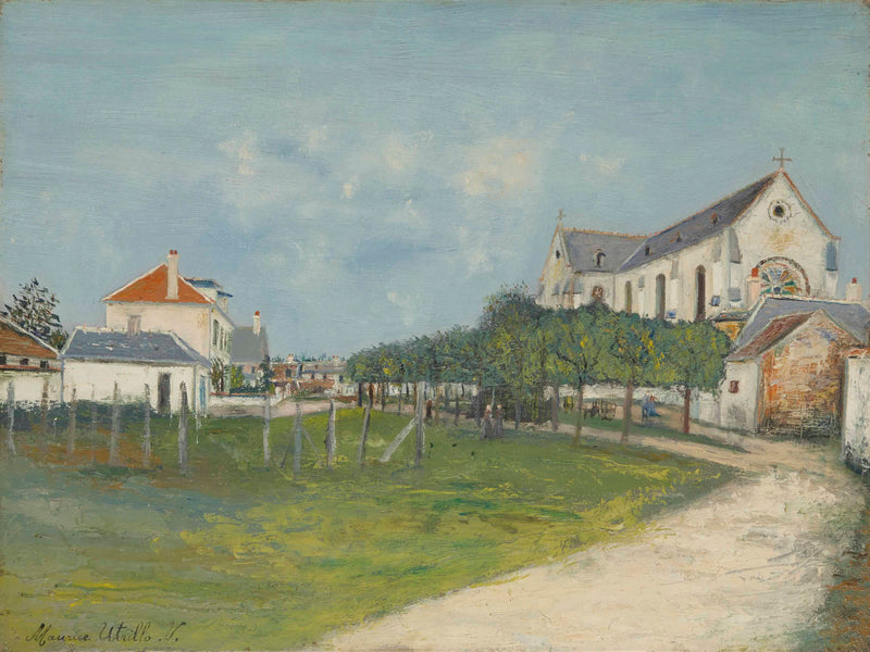 L'Église de Saint-Jean-aux-Bois (Oise) (1914) - Maurice Utrillo