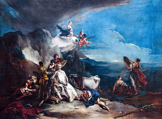 Reproduction du tableau « L'Enlèvement d'Europe - Giovanni Battista Tiepolo » par Alpha Reproduction en peinture à l’huile