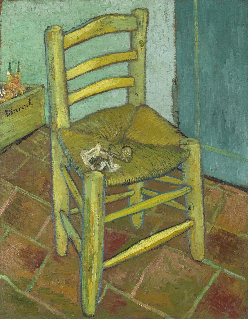 הכיסא של וינסנט עם הטבקייה שלו - Vincent van Gogh