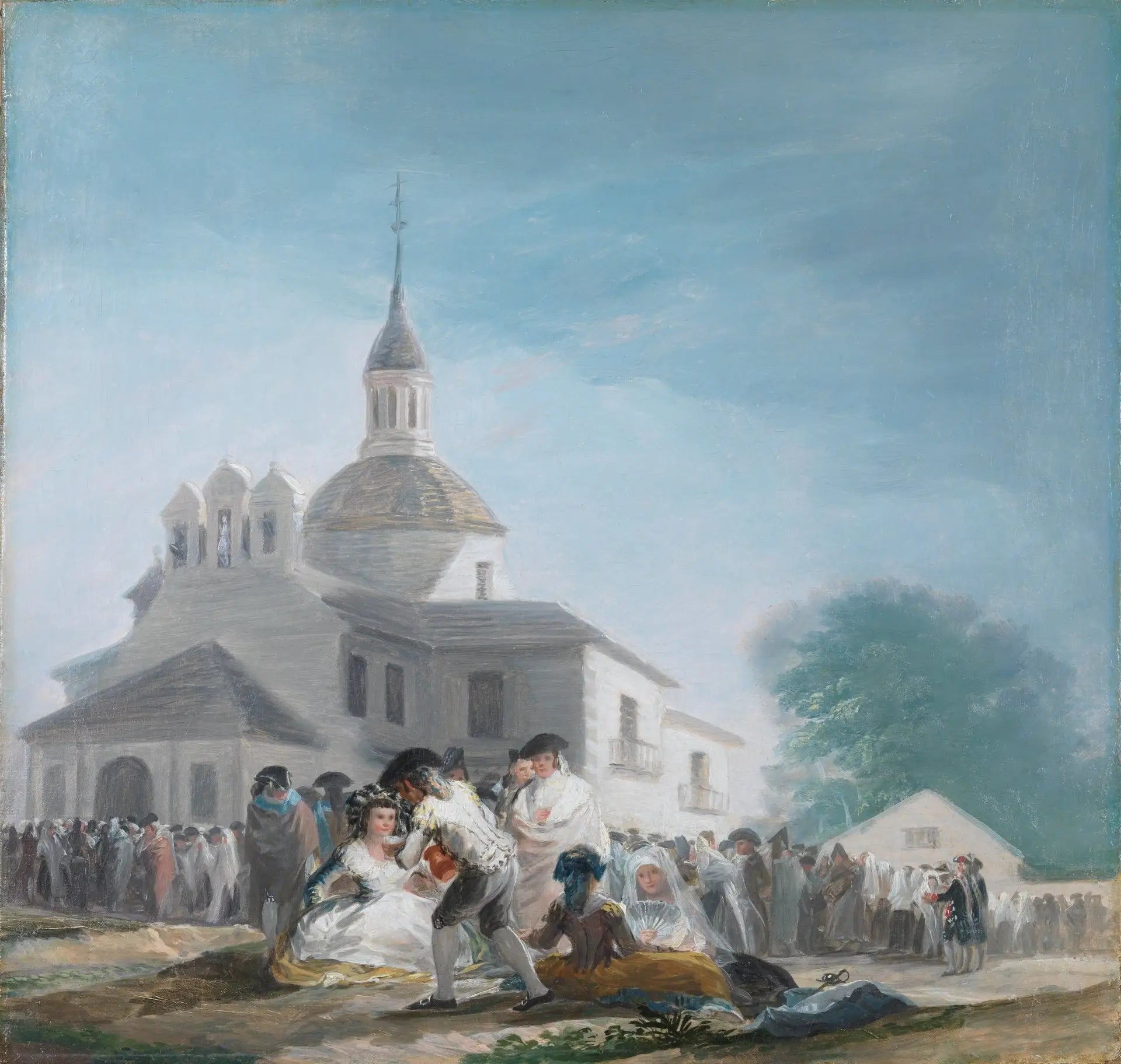 Reproduction du tableau « L'Ermitage de Saint Isidore - Francisco de Goya » par Alpha Reproduction en peinture à l’huile