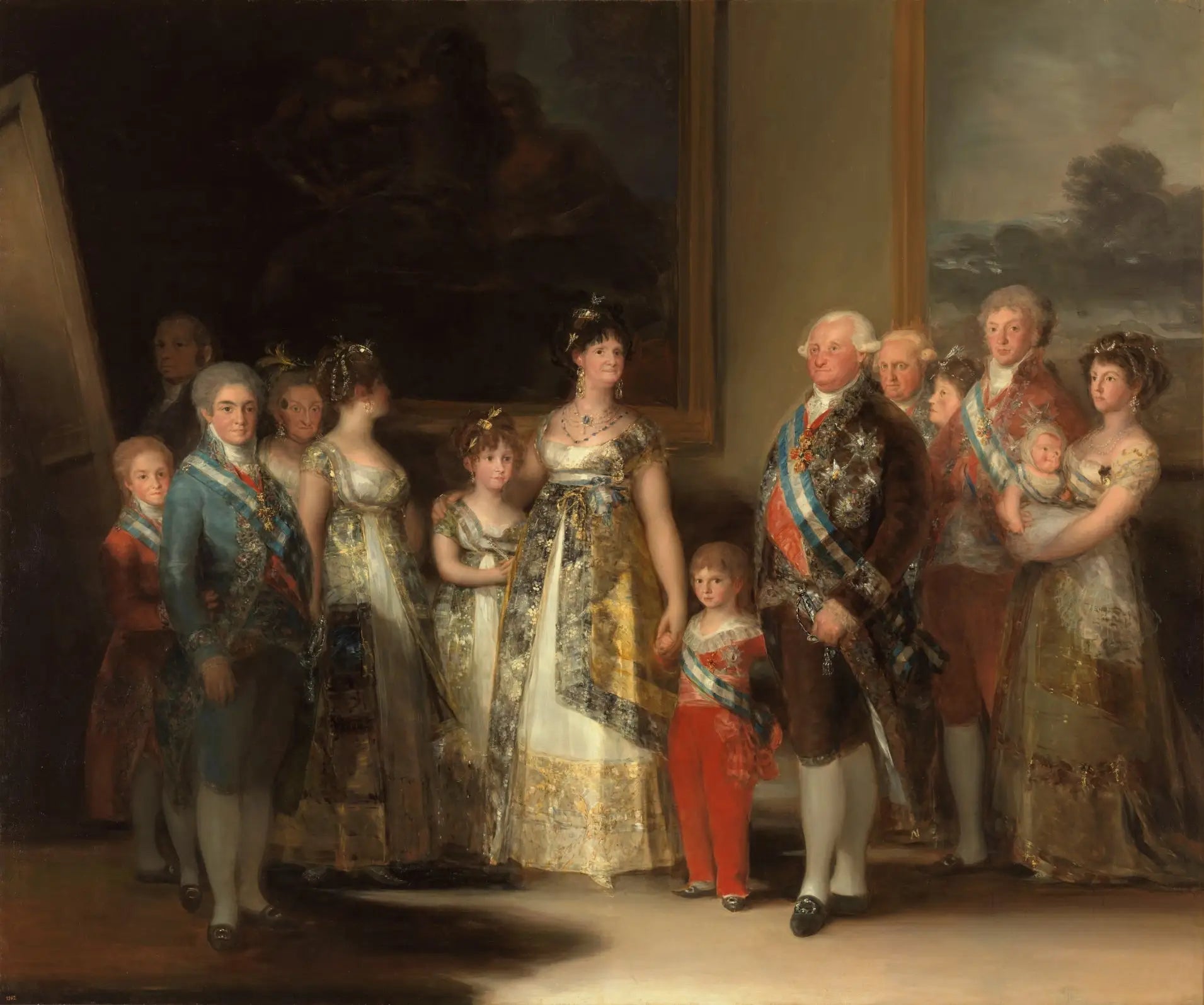 Reproduction du tableau « La Famille de Charles IV - Francisco de Goya » par Alpha Reproduction en peinture à l’huile