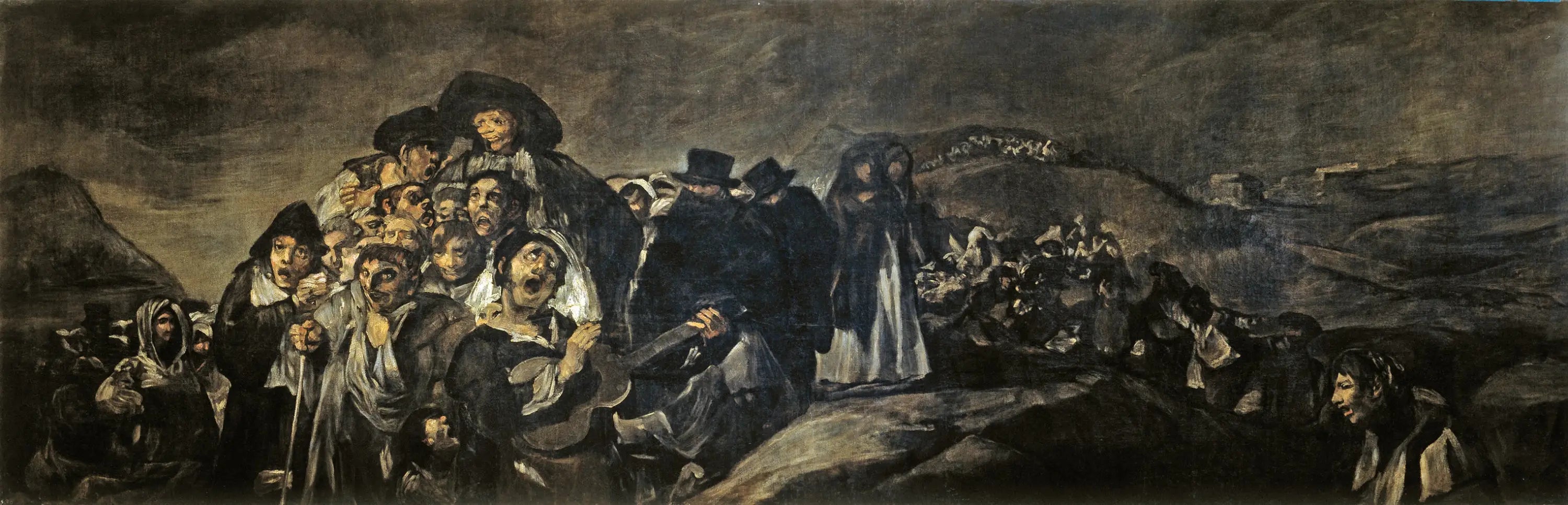 Reproduction du tableau « Le Pèlerinage à l'ermitage de San Isidro - Francisco de Goya » par Alpha Reproduction en peinture à l’huile