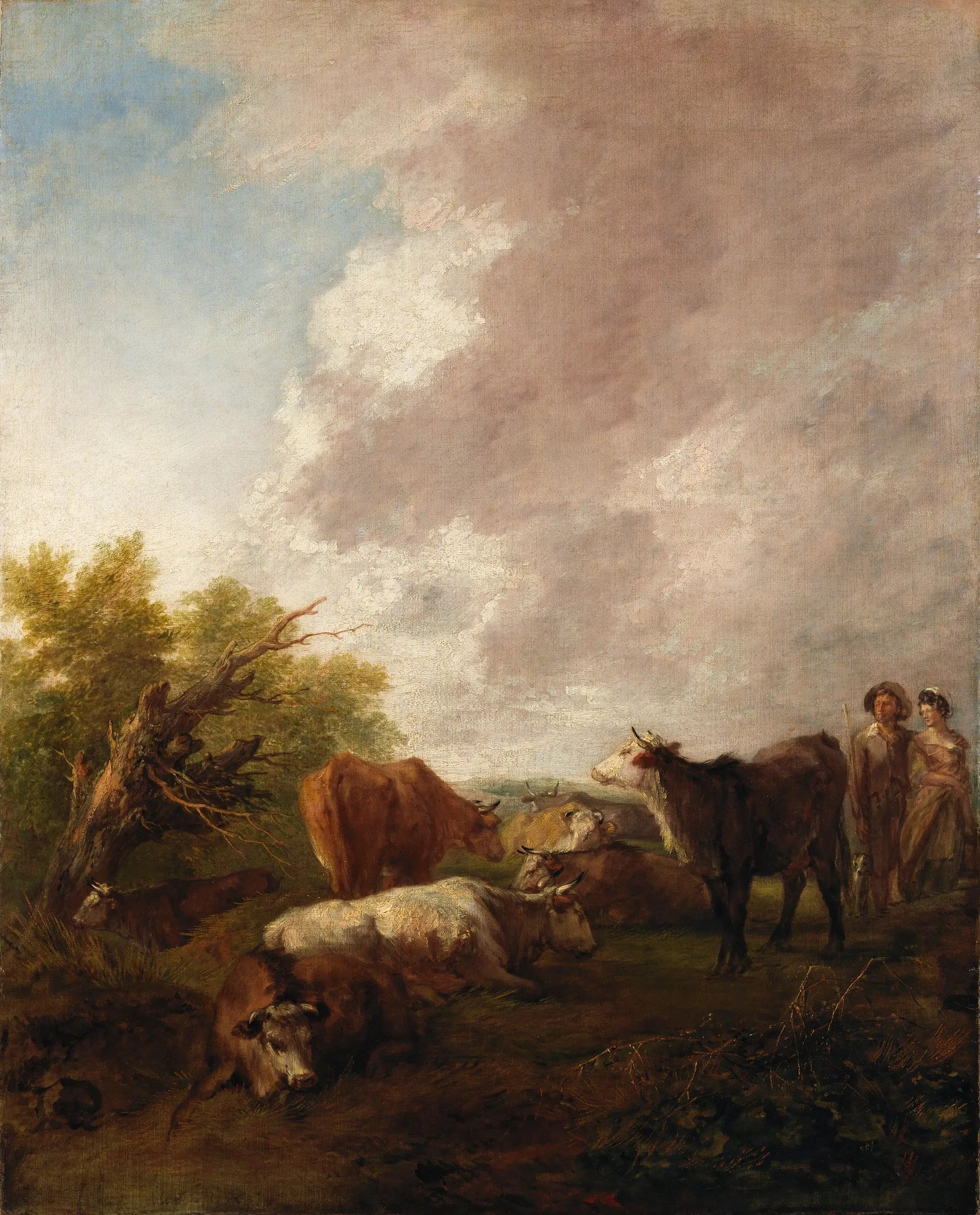 Paysage avec du bétail - Thomas Gainsborough - Alpha Reproduction