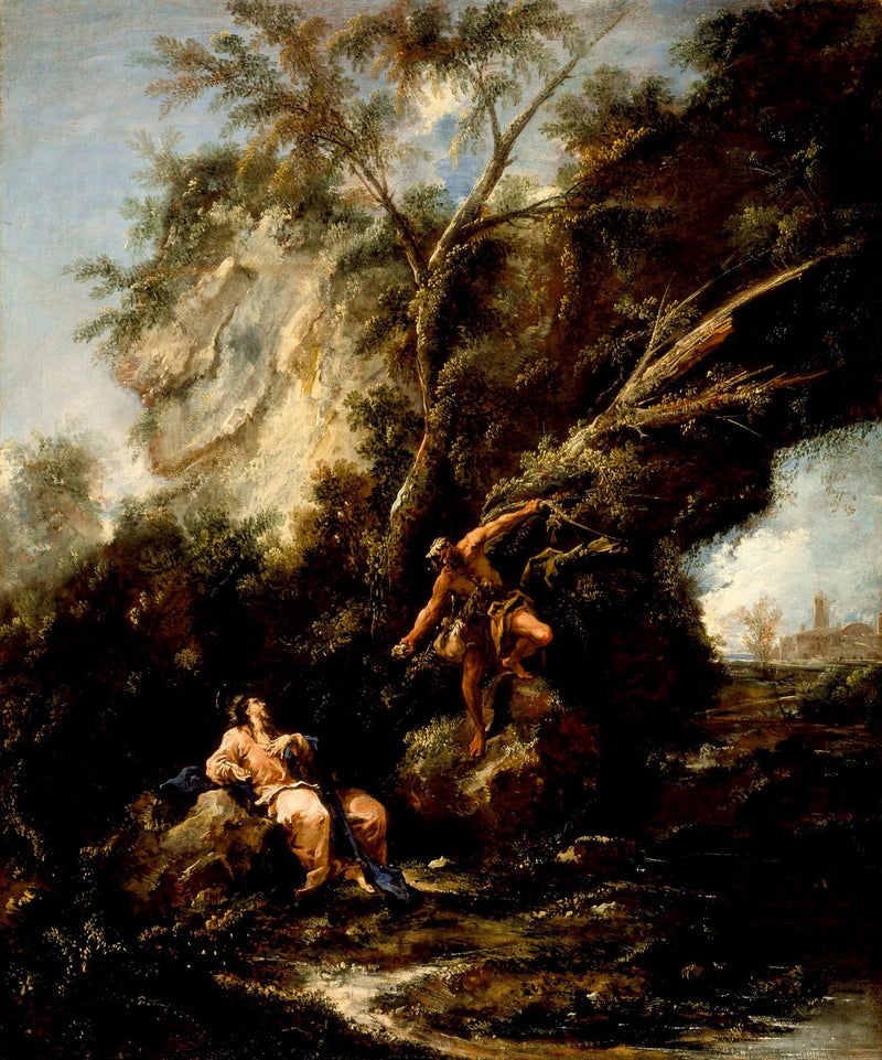 Paysage avec la tentation du Christ - Alessandro Magnasco