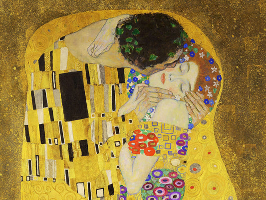 💋 הנשיקה – גוסטב קלימט (פרט) (1907-1908)