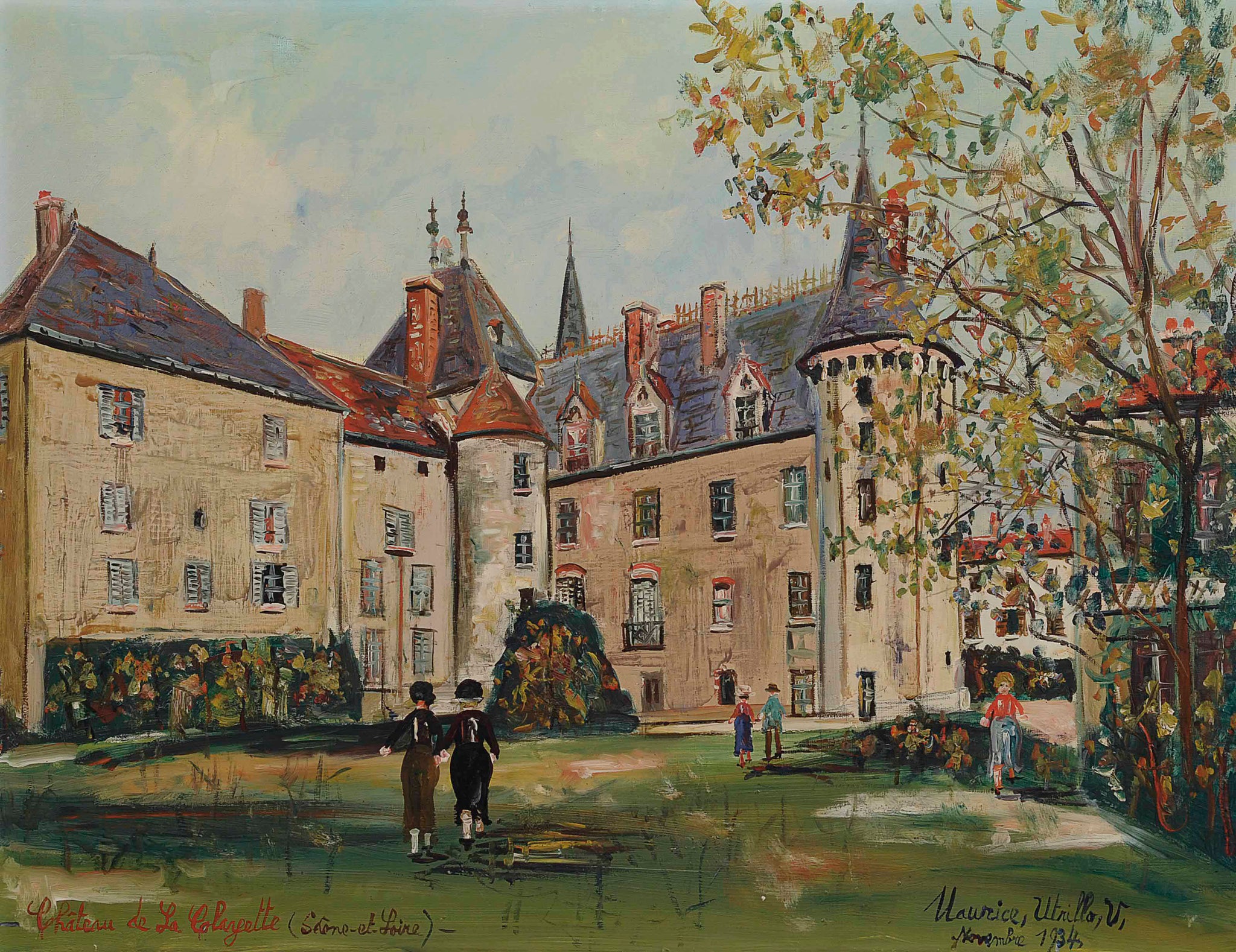 Le Château de la Clayette (Saône-et-Loire) - Maurice Utrillo