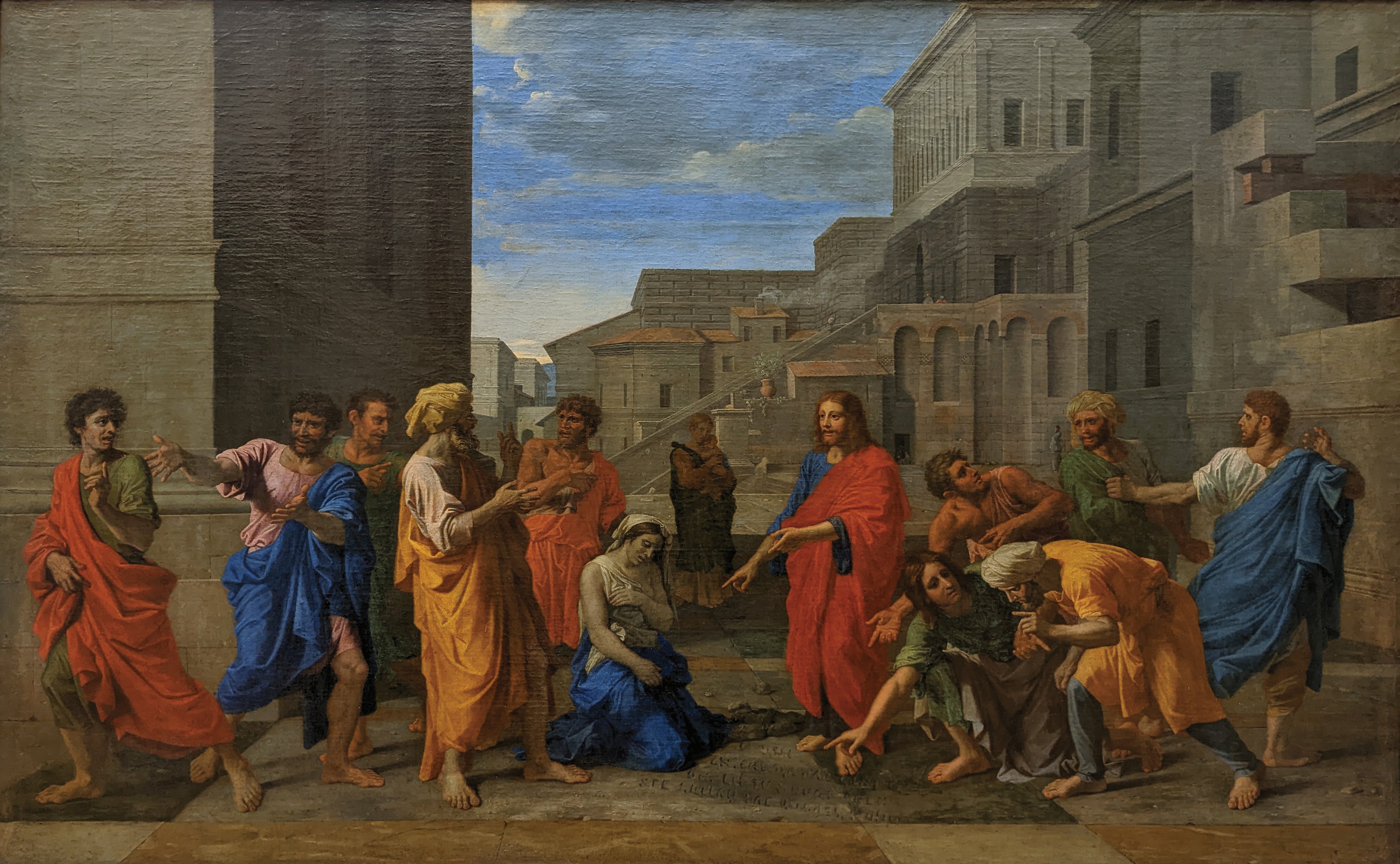 Le Christ et la femme adultère - Nicolas Poussin