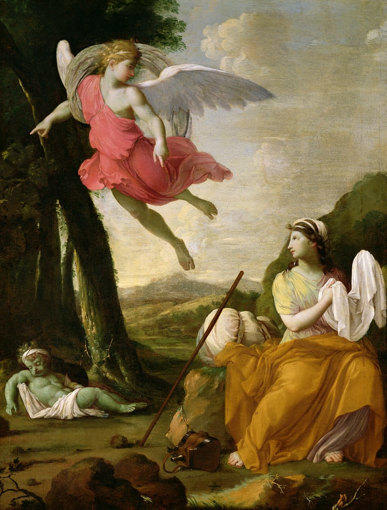 L'Ange du Seigneur apparaît dans le désert à Agar - Eustache Le Sueur