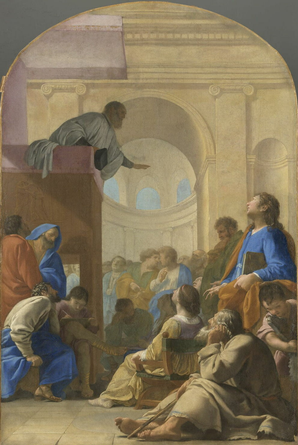 Saint Bruno assiste au sermon de Raymond Diocres - Eustache Le Sueur