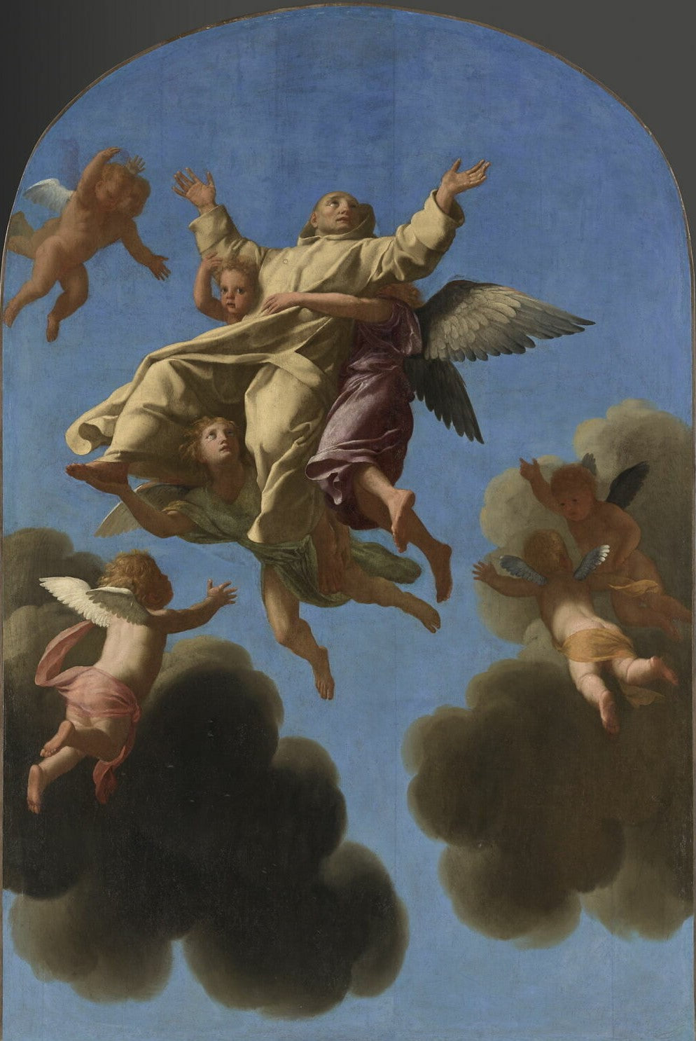 Saint Bruno est enlevé au ciel - Eustache Le Sueur
