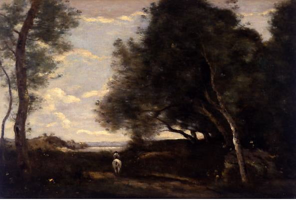 Le cavalier à l'orée du bois - Jean-Baptiste Camille Corot