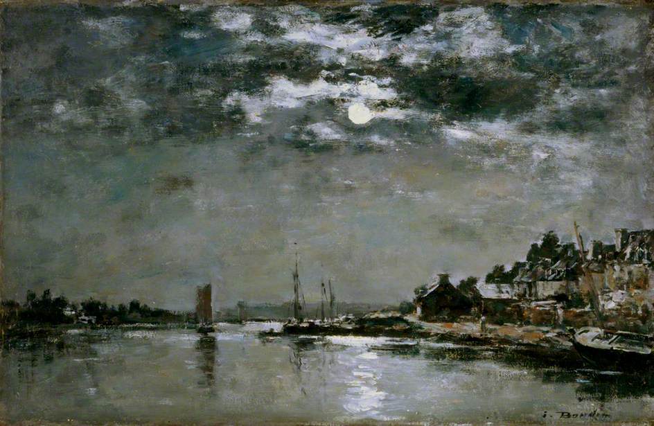 Reproduction du tableau « Effet marin de lune - Eugène Boudin » par Alpha Reproduction en peinture à l’huile