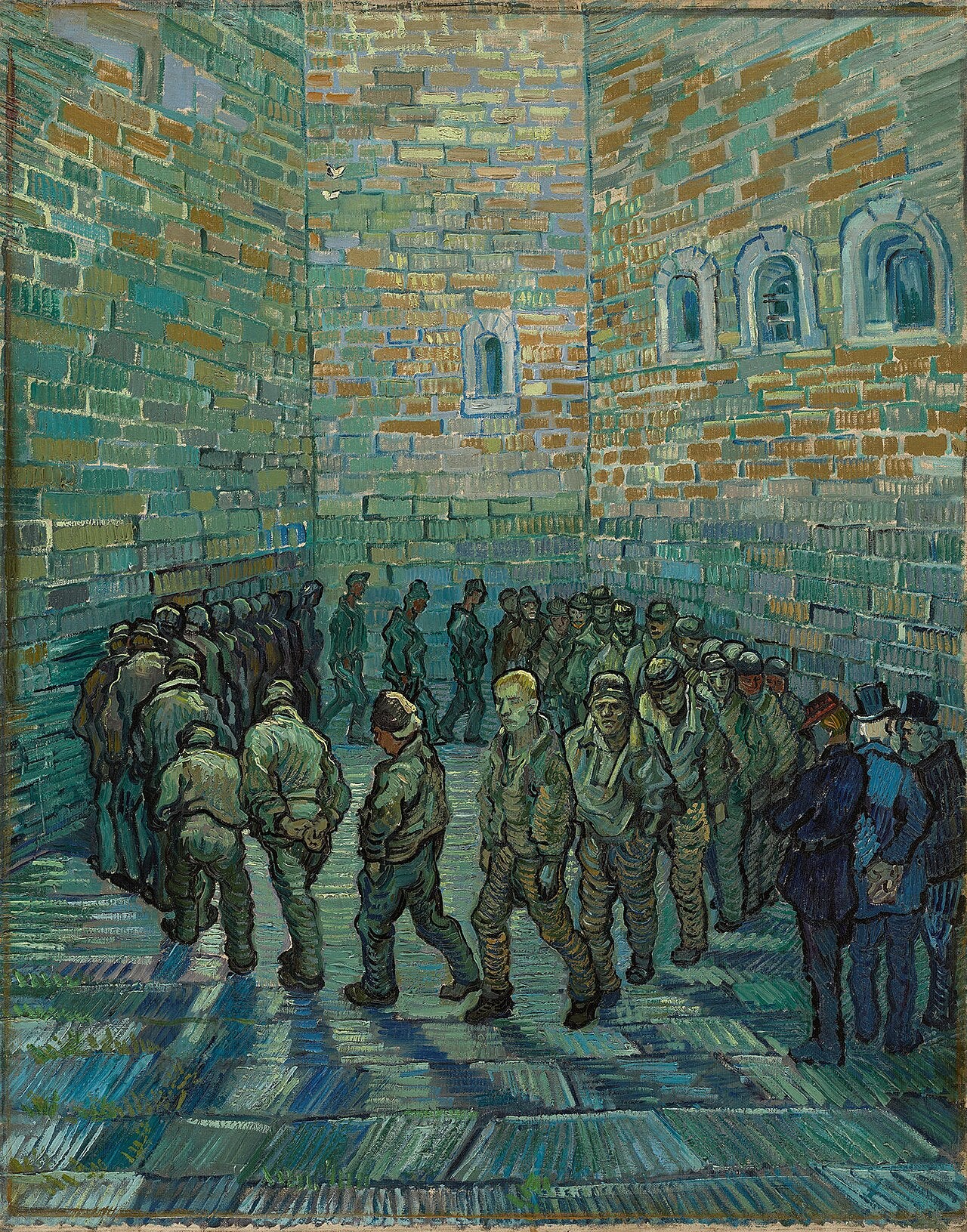 🚶‍♂️ משא ומתן של האסירים – וינסנט ואן גוך (1890)