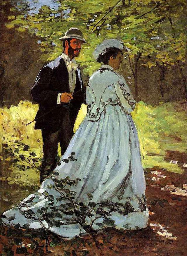 🚶‍♀️ המטיילים – קלוד מונה (בערך 1870)