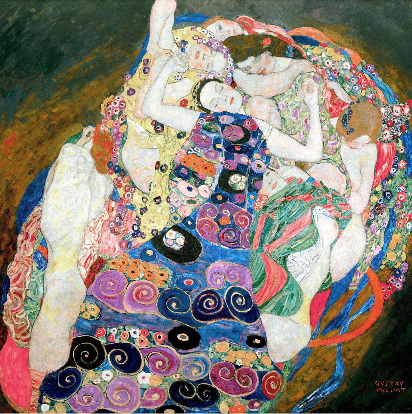 🌸✨ הבתולות – גוסטב קלימט (1913)