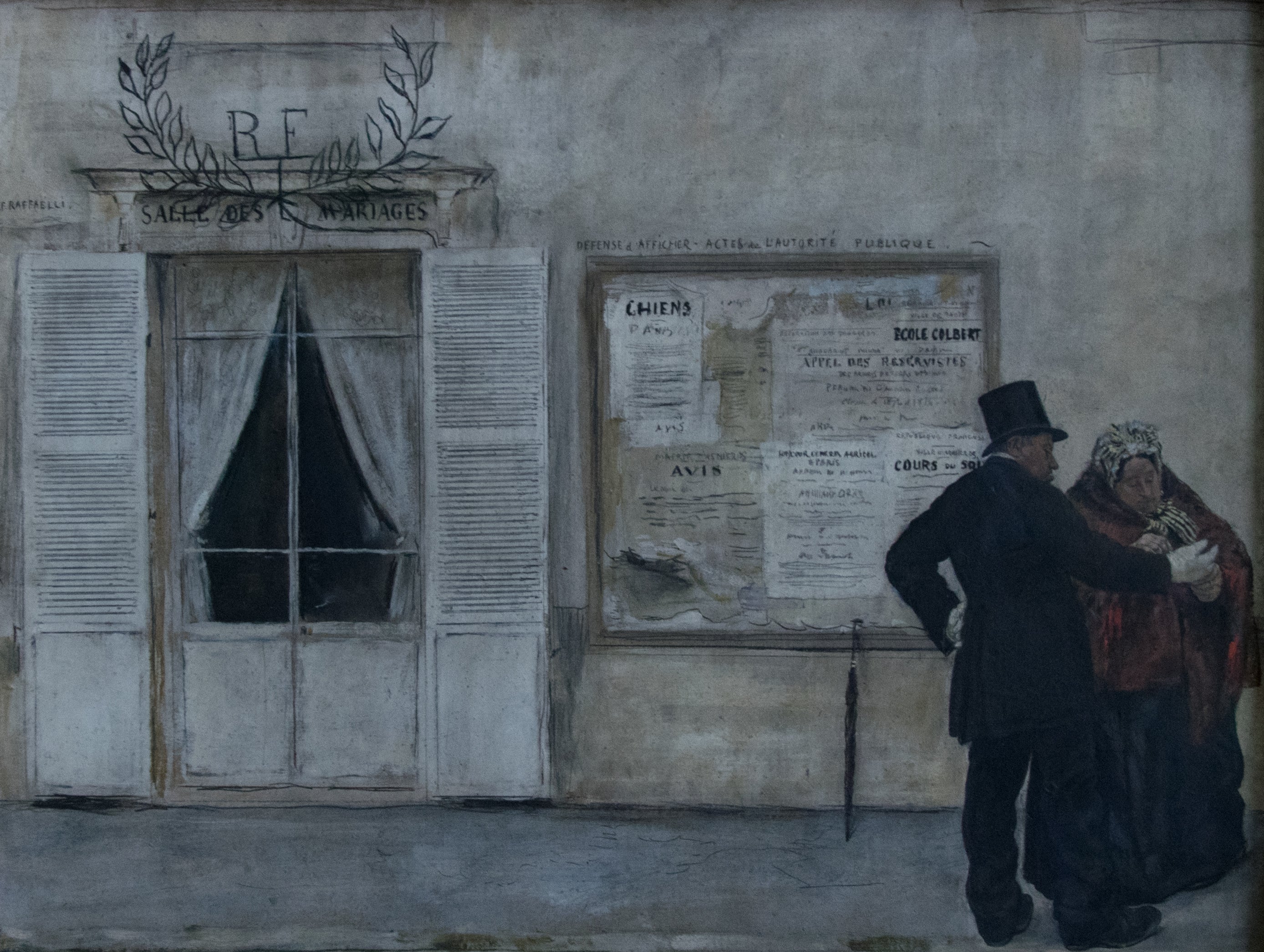 Les Invités attendant la noce - Jean-François Raffaëlli