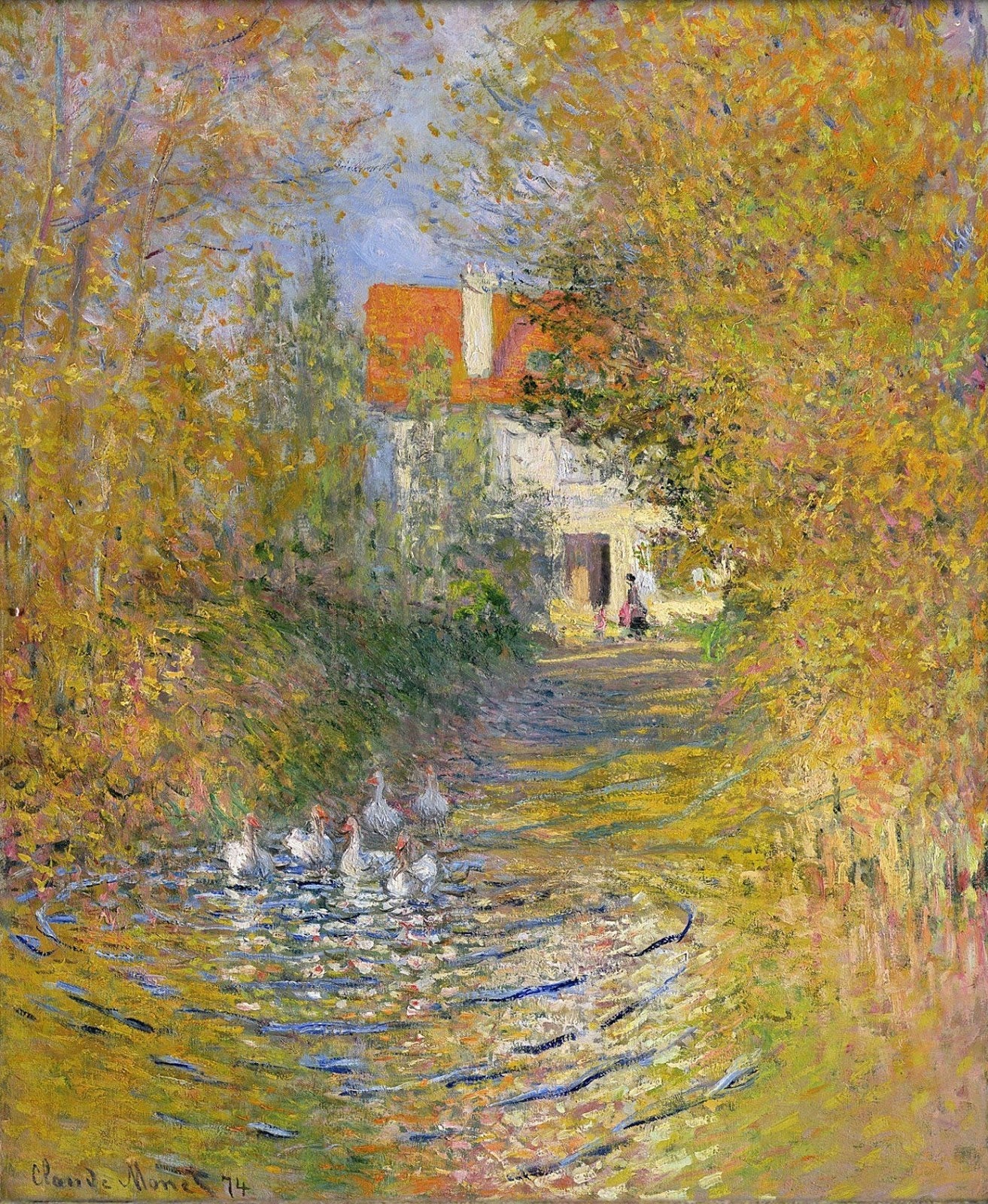 האווזים - Claude Monet
