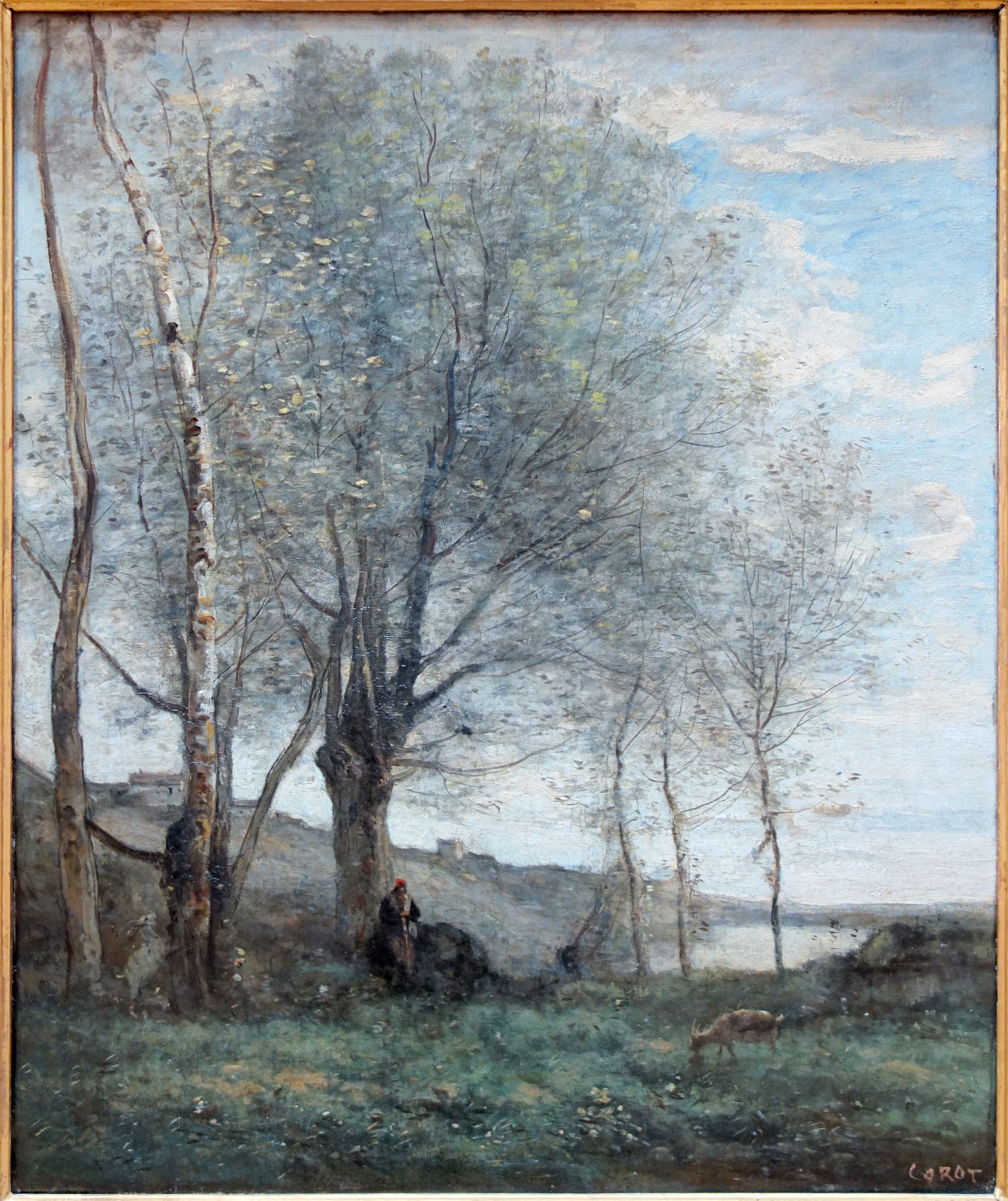 Le pâtre aux deux chèvres - Jean-Baptiste Camille Corot