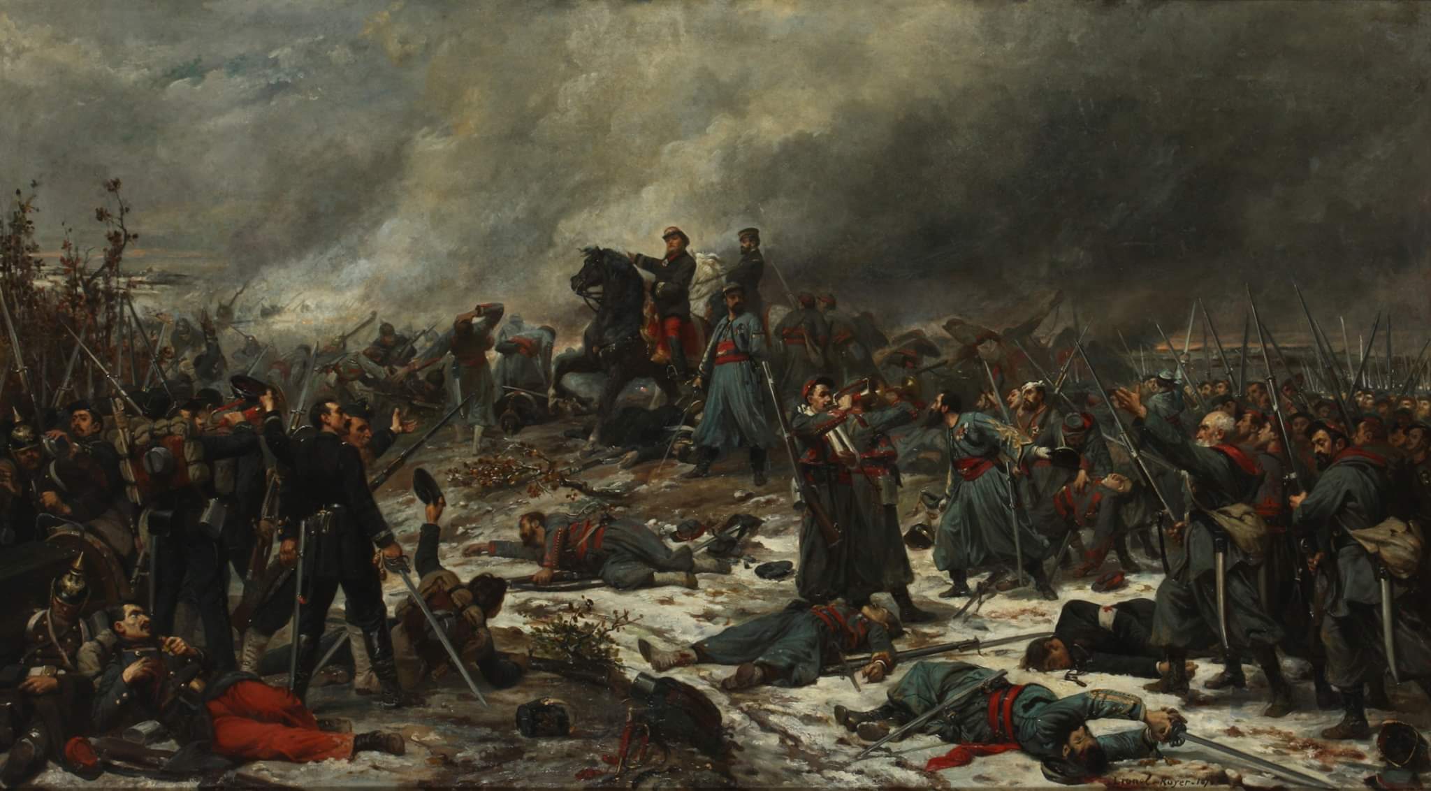 Bataille d'Auvours, le 10 janvier 1871 - Lionel Royer
