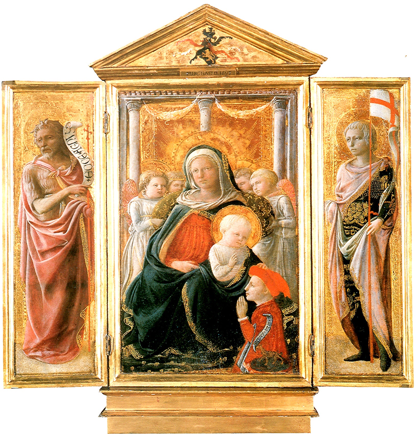 Triptych of the Madonna of Humility with Saints - Fra Filippo Lippi