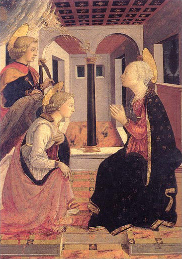 The Annunciation with Saint Julian - Fra Filippo Lippi