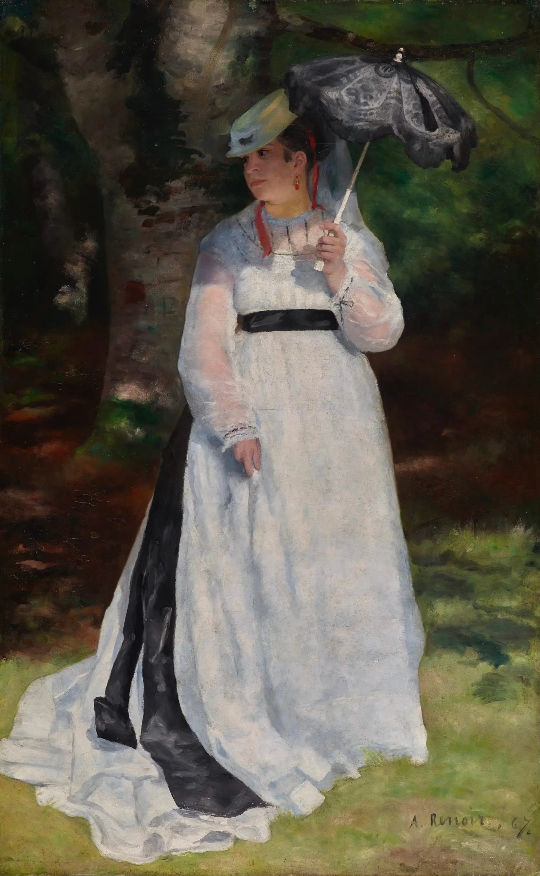 Reproduction du tableau « Lise à l'ombrelle - Pierre-Auguste Renoir » par Alpha Reproduction en peinture à l’huile