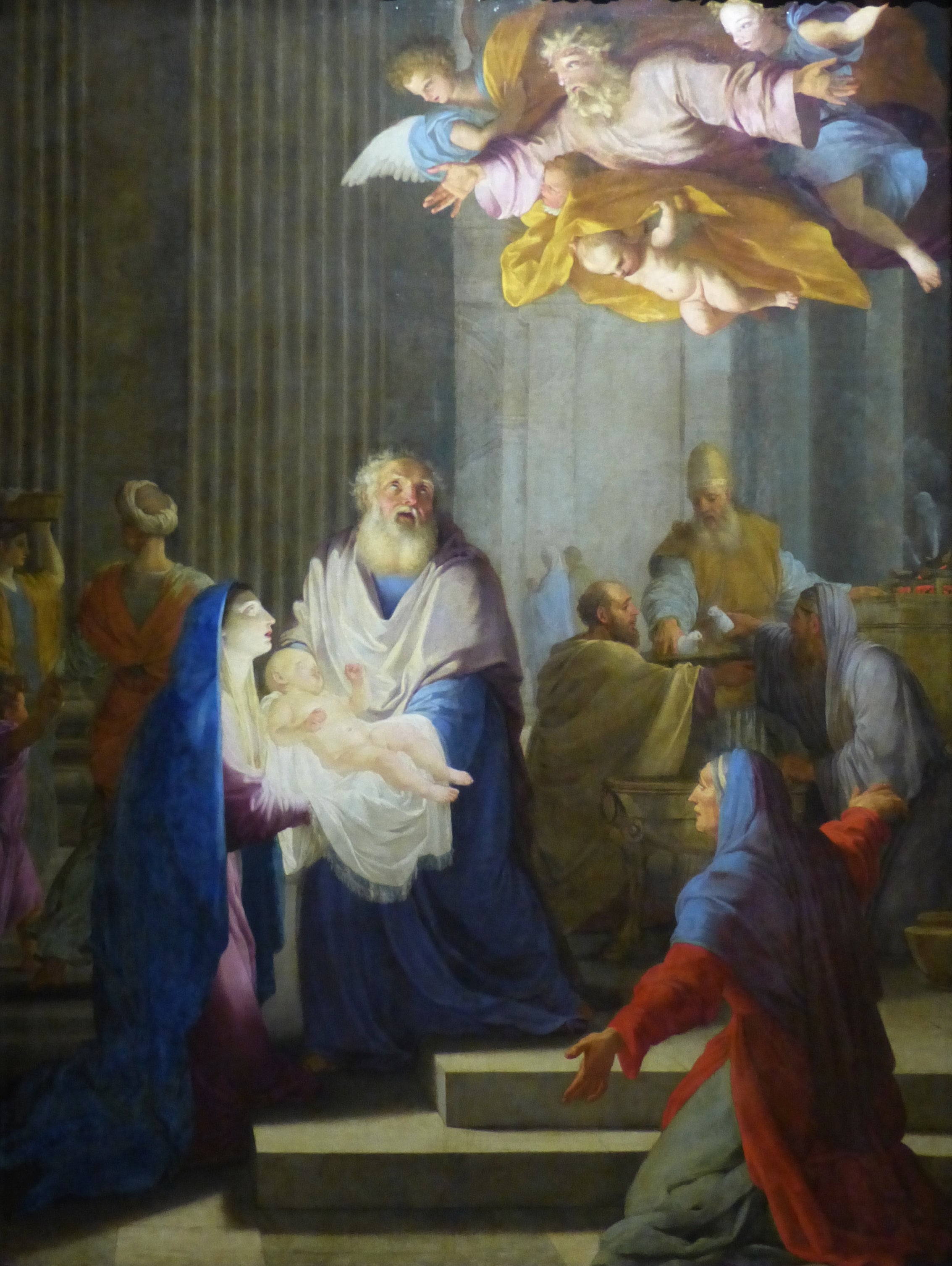 La présentatrice au temple - Eustache Le Sueur