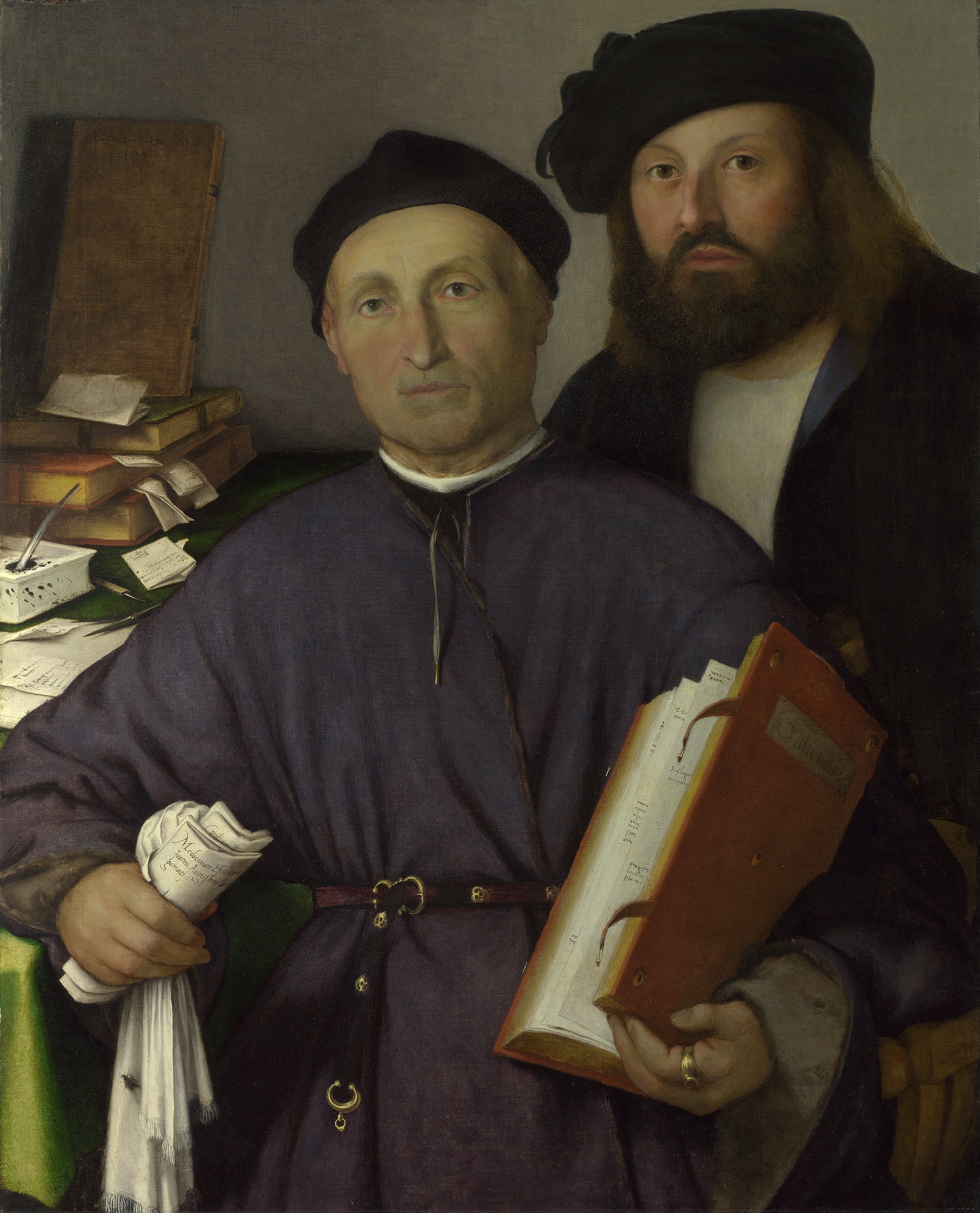 Le médecin Giovanni Agostino della Torre et son fils Niccolò - Lorenzo Lotto