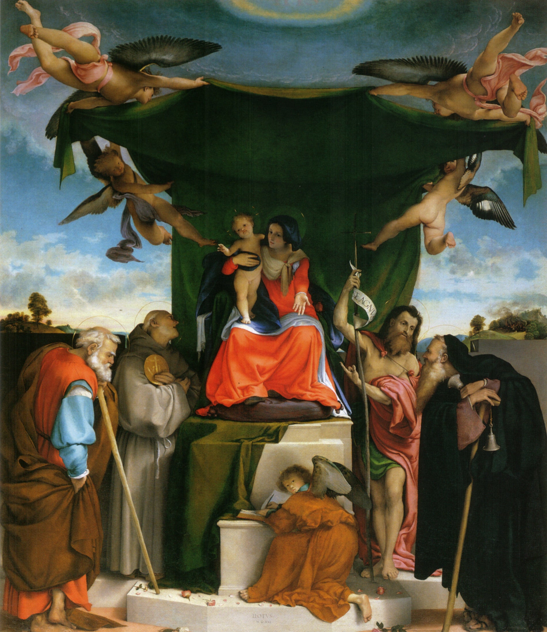 Retable de San Bernardino à Pignolo - Lorenzo Lotto