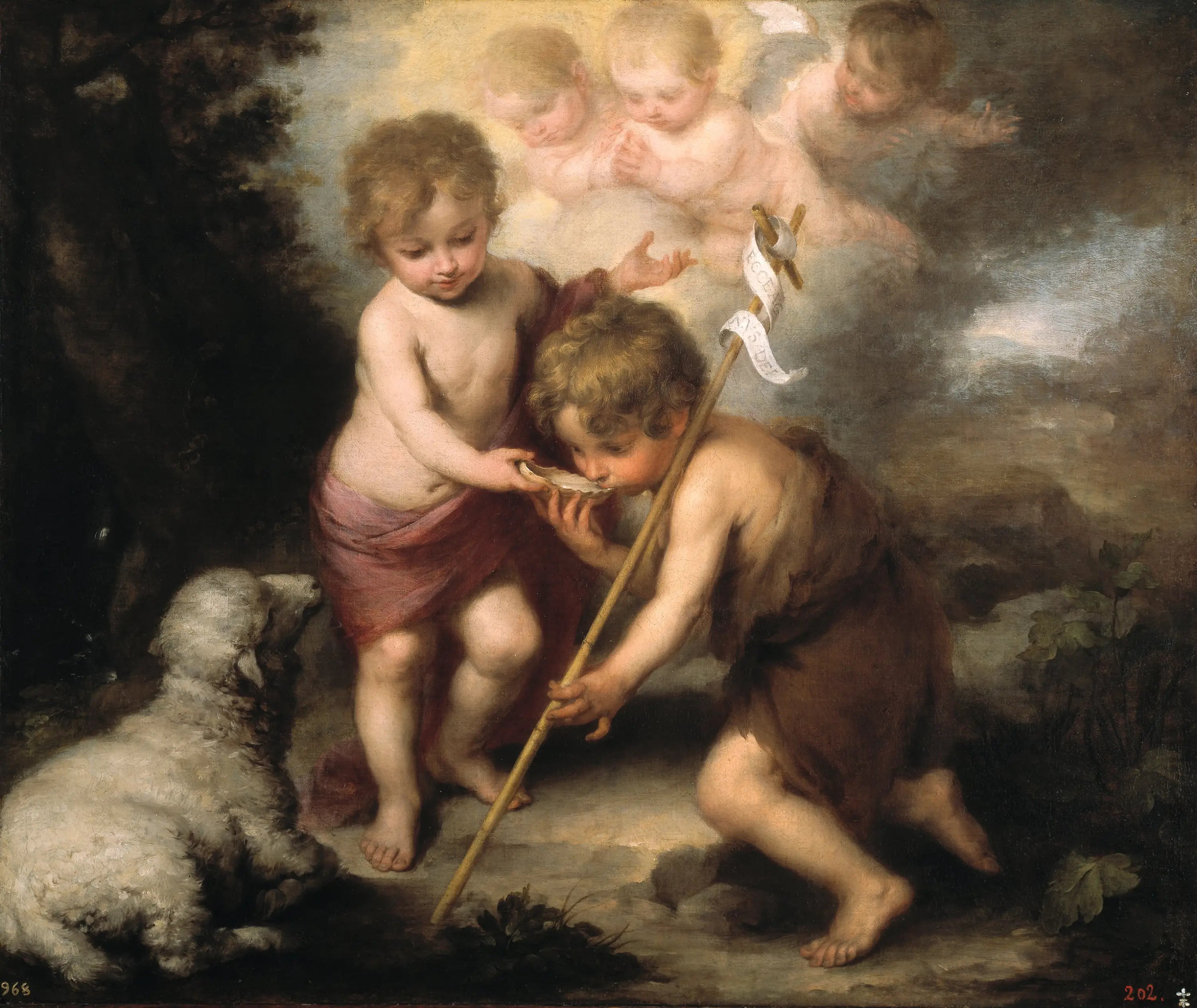 Les Saints Enfants avec une Coquille - Bartolomé Esteban Murillo - Alpha Reproduction