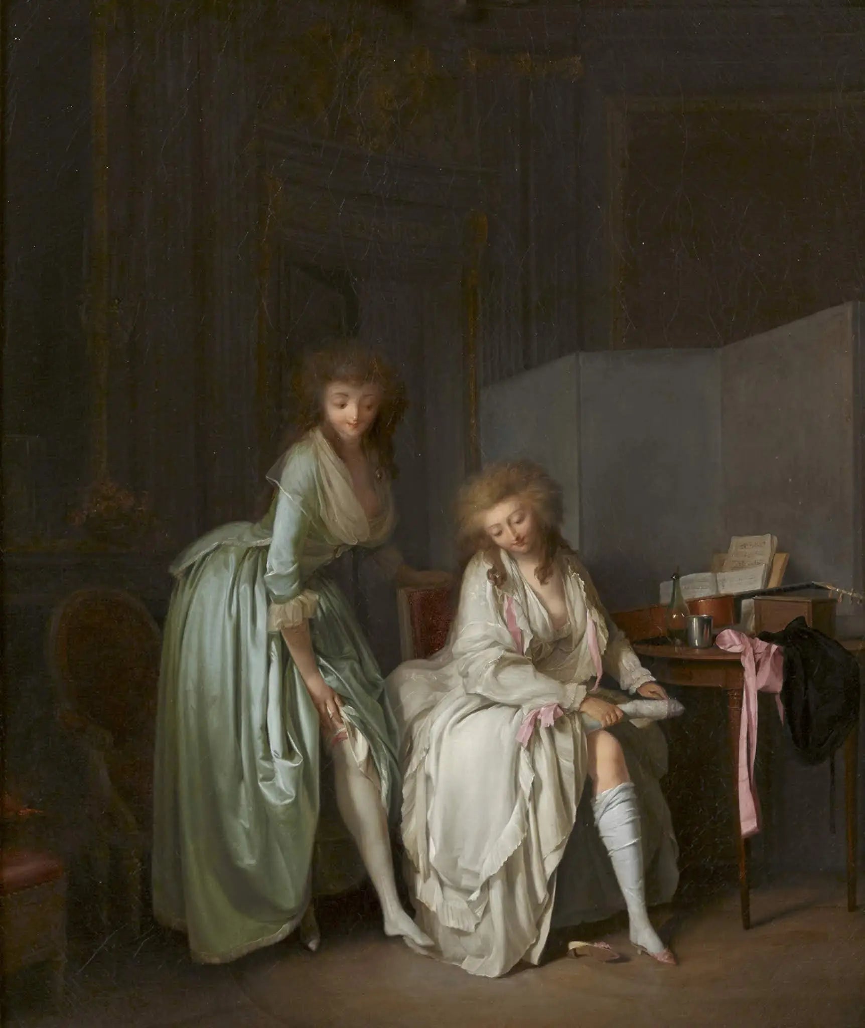 Comparaison des petits pieds - Louis-Léopold Boilly - Alpha Reproduction