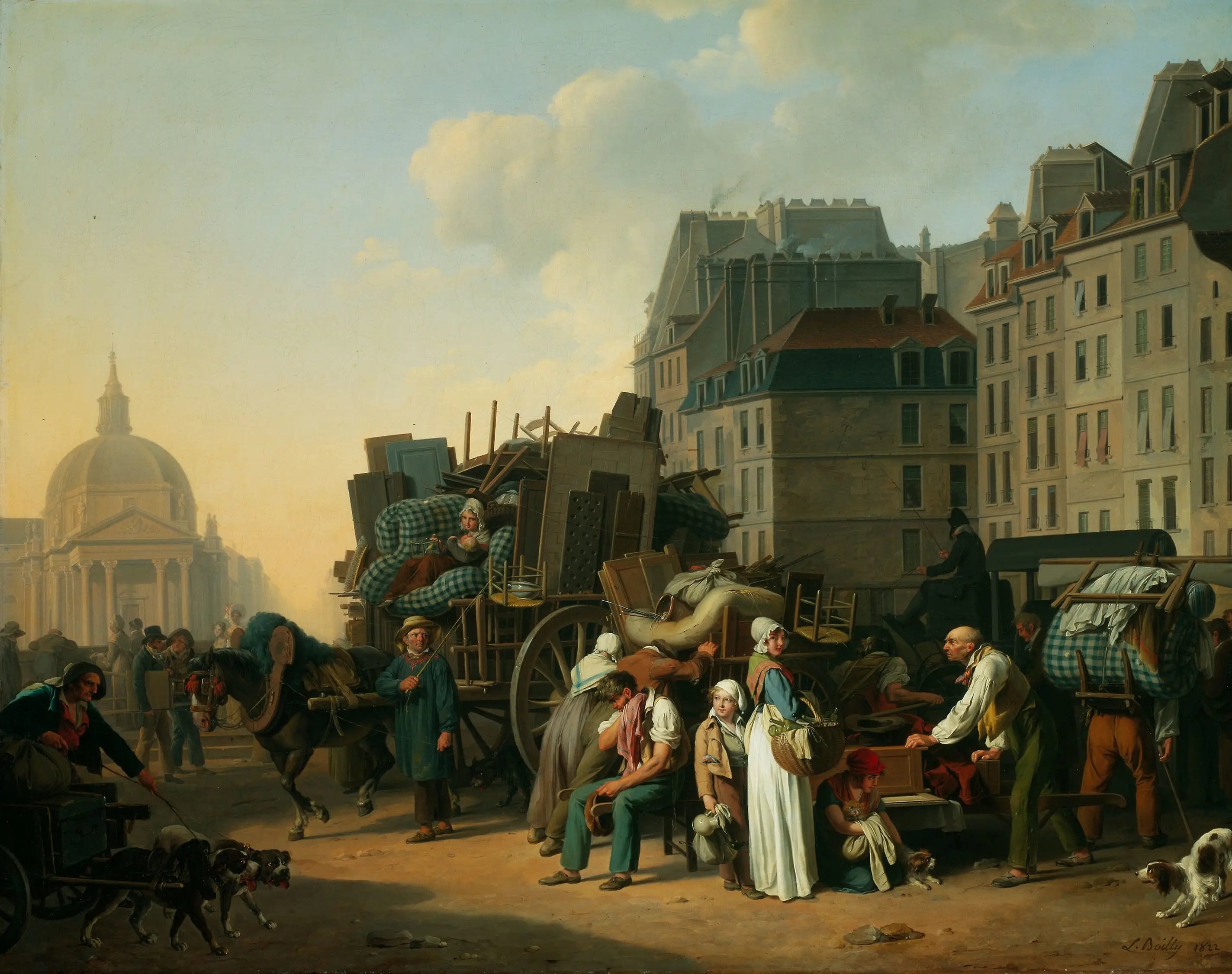 Les déménagements - Louis-Léopold Boilly - Alpha Reproduction