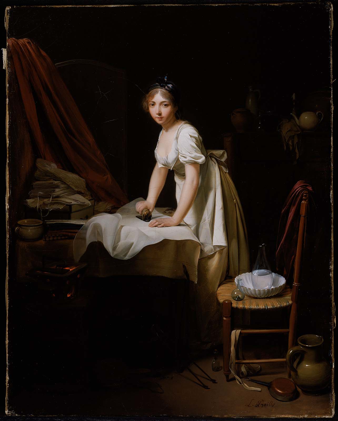 Jeune femme repassant - Louis-Léopold Boilly