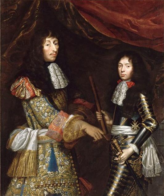 Louis II de Bourbon Condé et son fils Henri-Jules, duc d'Enghien - Pierre Mignard