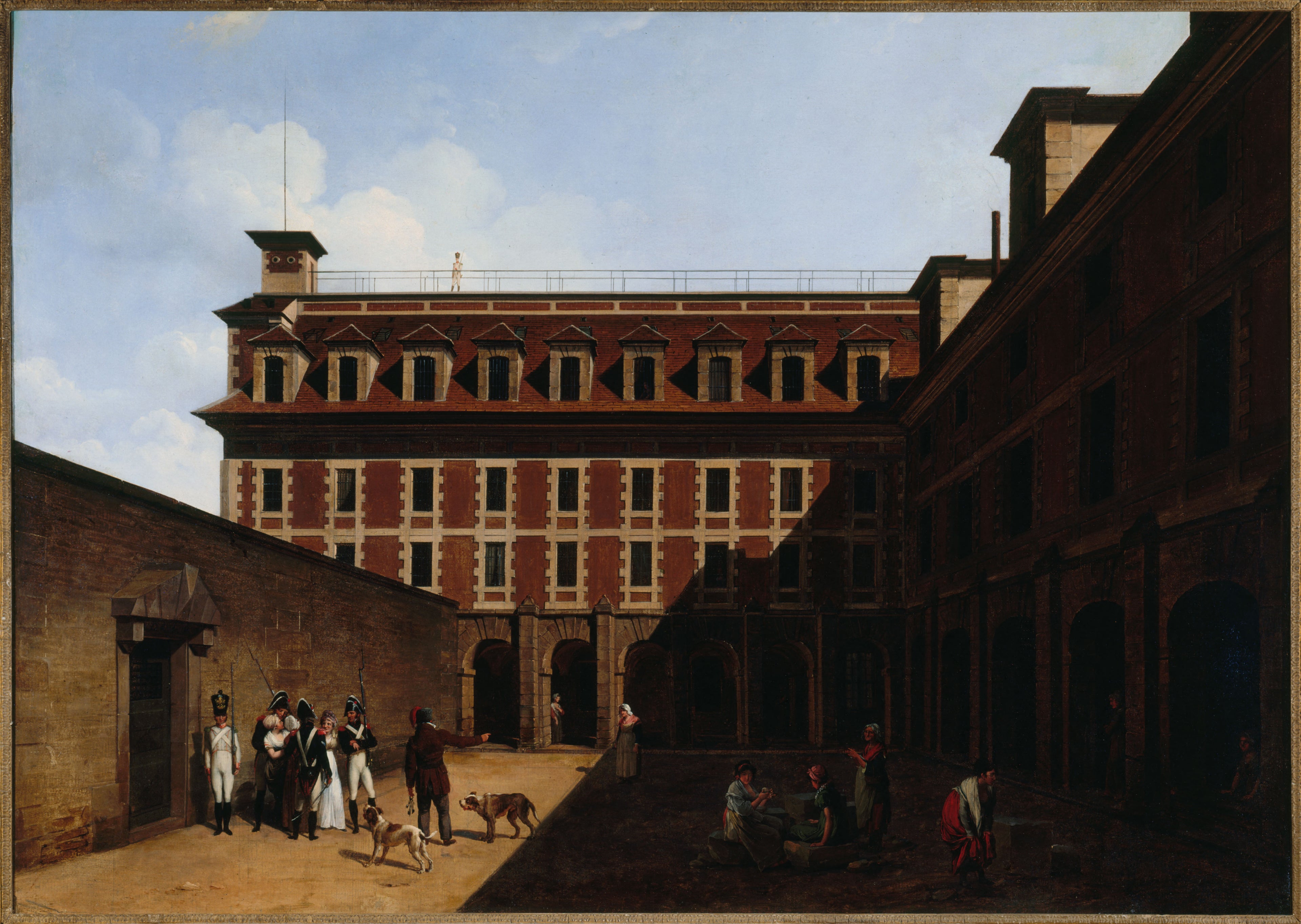 La prison des Madelonnettes, rue des Fontaines - Louis-Léopold Boilly