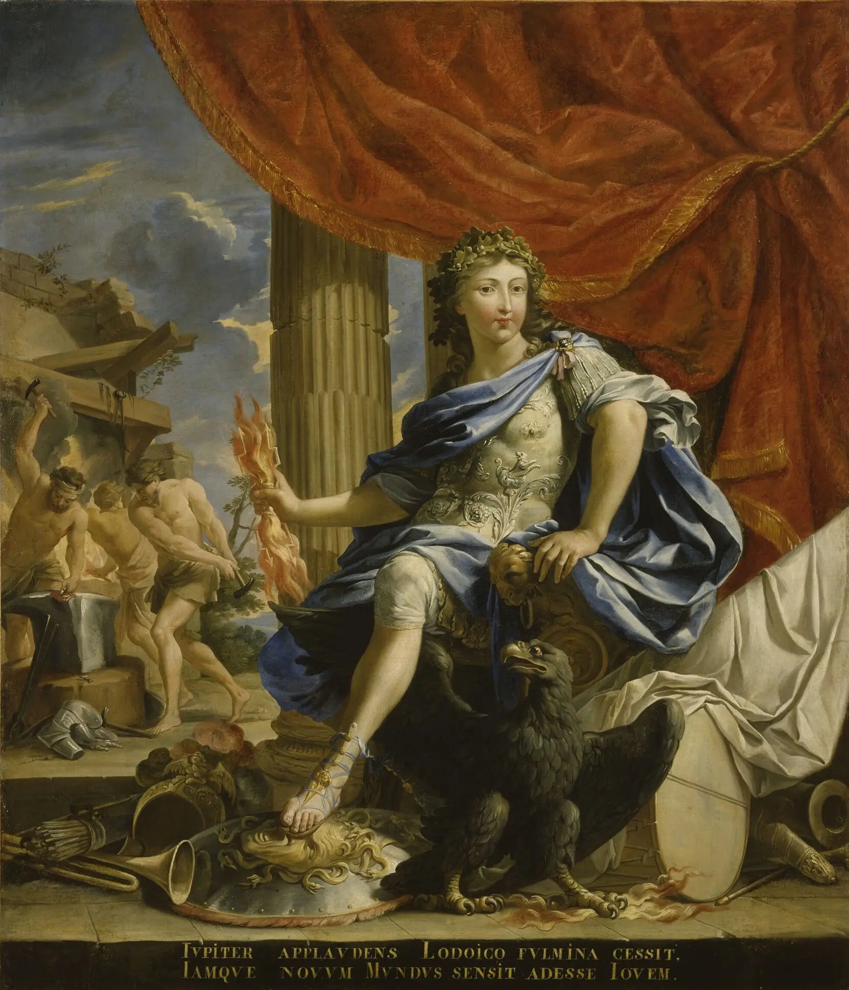 Louis XIV et Jupiter vainqueur de la Fronde - Charles Poerson - Alpha Reproduction