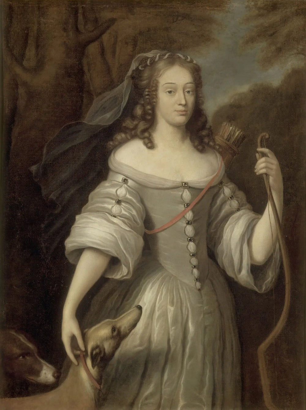 Louise-Françoise de la Baume-Le-Blanc (1644-1710) représentée en compagnie de Diane - Claude Lefèbvre - Alpha