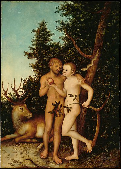 Adam et Ève - Lucas Cranach the Elder