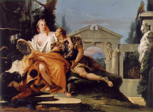 Reproduction du tableau « Lucretia et un homme (=Tarquinius) - Giovanni Battista Tiepolo » par Alpha Reproduction en peinture à l’huile