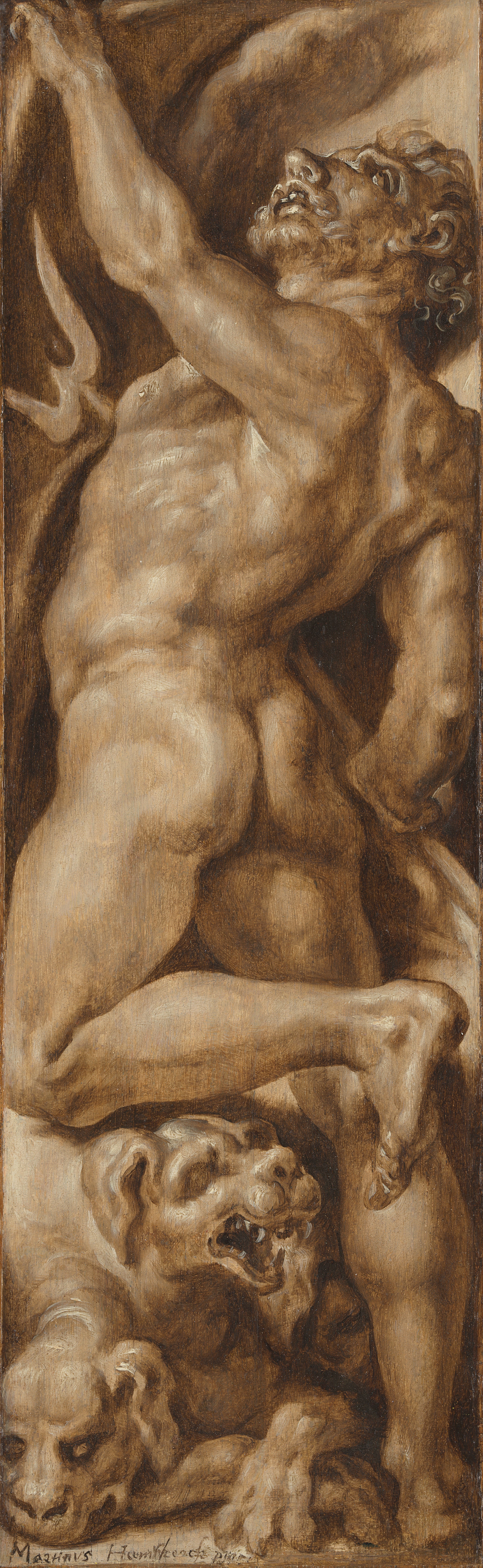 Pluton et Cerbère - Maarten van Heemskerck