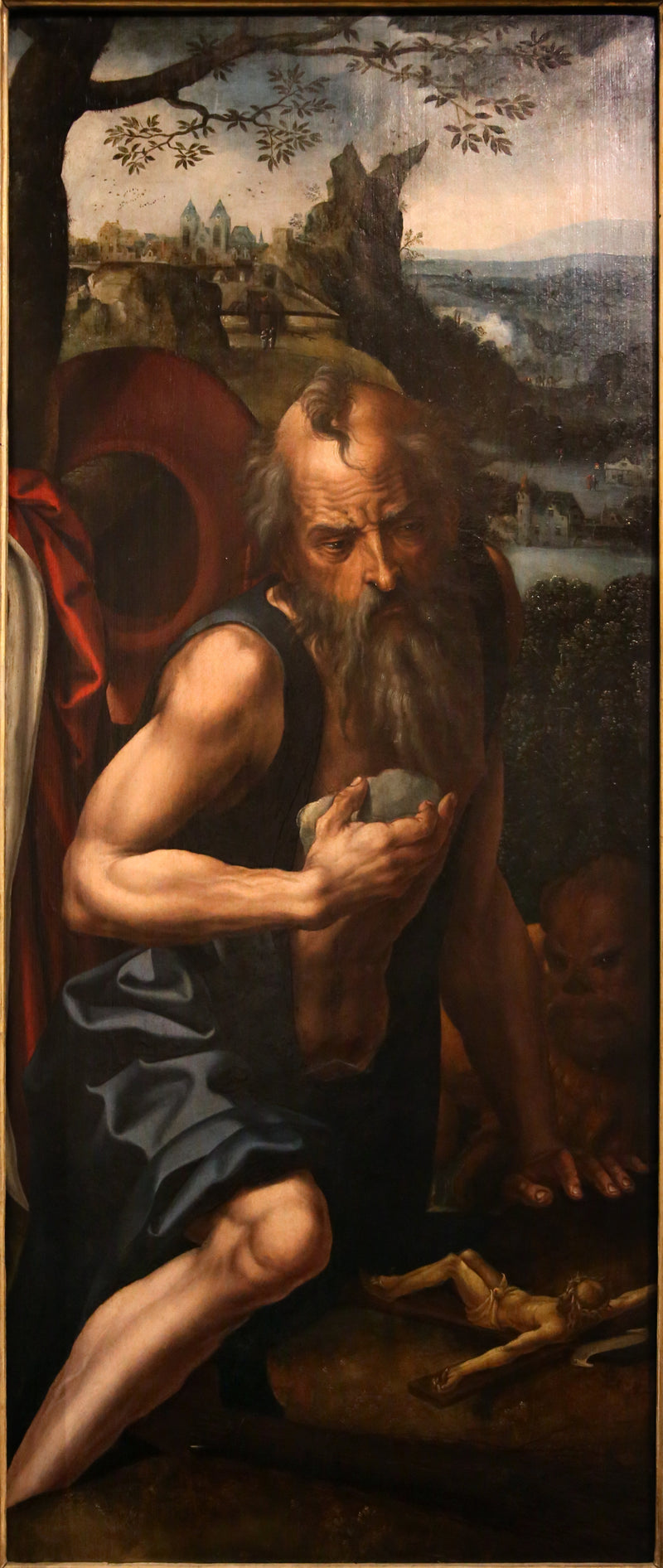 Triptyque de Lucques : Saint Jérôme - Maarten van Heemskerck